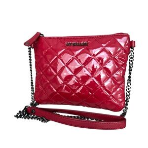 🆕 MZ Wallace Ruby Patent Red  Crossbody Laquer Quilted